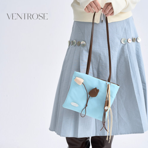 VENTROSE原创设计手工郁金香小众时尚轻便腋下包