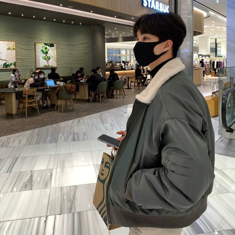 706-2-CMY100-P108现货冬季加厚羊羔毛男士棉衣韩版宽松外套潮,男装棉衣,星座706-2