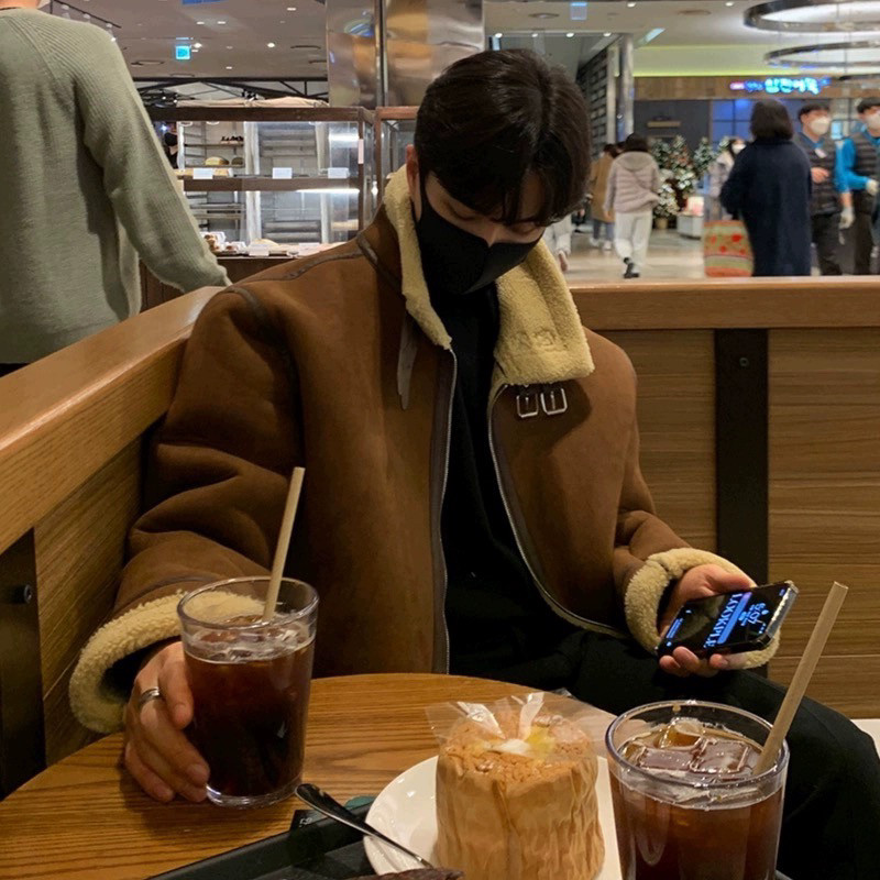 706-2-CYG001-P128现货冬季韩版男羊羔毛加厚保暖棉衣潮牌外套,男装棉衣,星座706-2