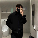 706-2-C1970-P108冬季韩版男士短款毛呢大衣宽松双拉链休闲外套，男装毛呢大衣，星座706-2