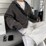 706-2-MY1090-P65特P秋冬男士慵懒风拉链针织衫开衫毛衣外套，男装针织衫/毛衣，星座706-2