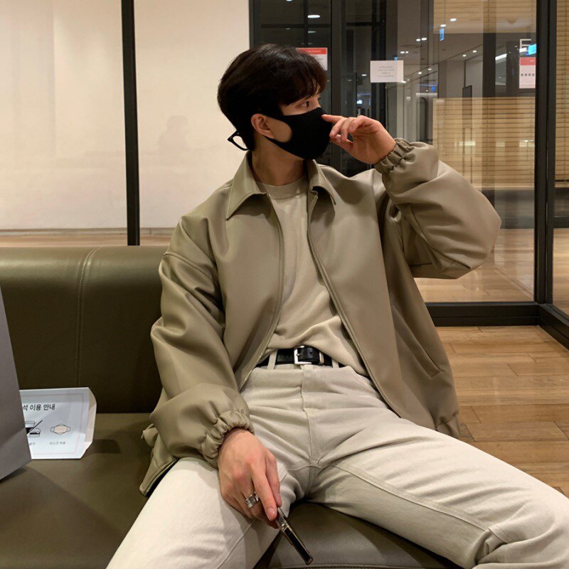 706-2-CPY010-P105男士宽松工装皮夹克情侣休闲痞帅皮衣外套,男装夹克,星座706-2