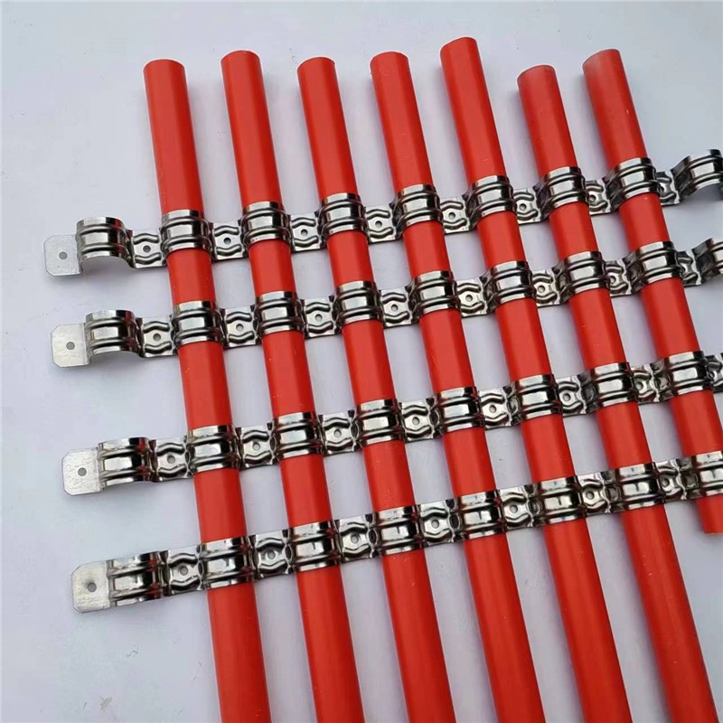 不锈钢连排骑马卡连体20铁皮管卡排卡单边16mmU型马鞍卡线管排卡
