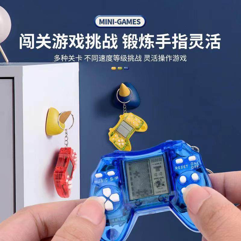 手柄迷你小俄罗斯方块怀旧老式掌机儿童益智小型便携式童年游戏机