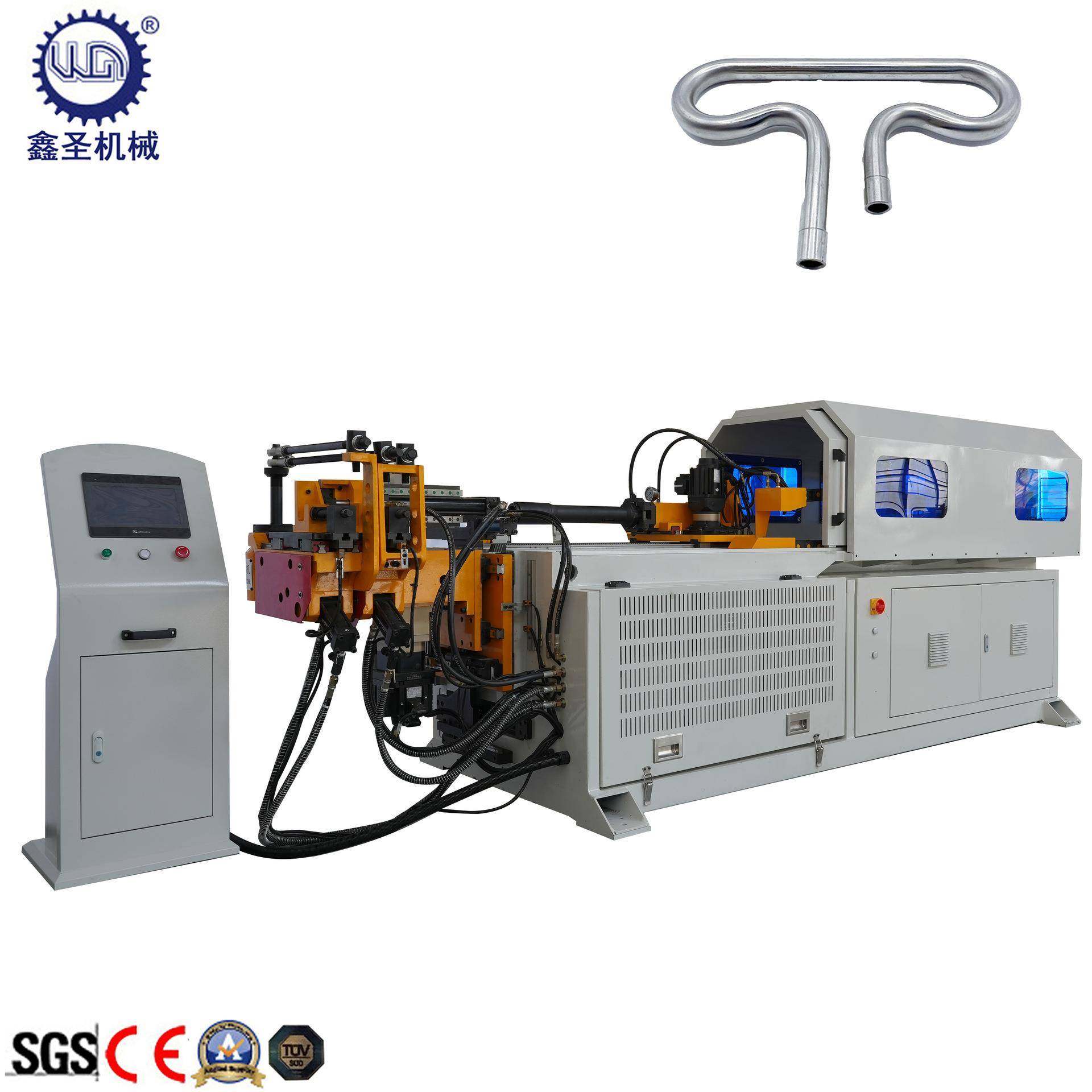 15寸屏双层模CNC数控弯管机液压全自动弯管机50mm管径导图纸