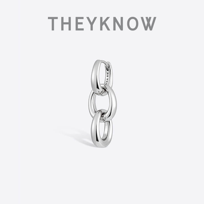 设计感高级百搭耳环链条