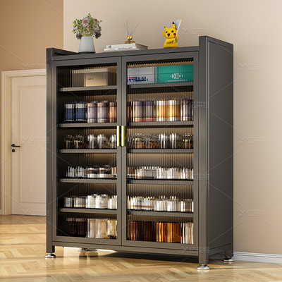 钢制鞋柜家用门口多层收纳柜入户玄关大容量收纳柜金属防尘鞋架子