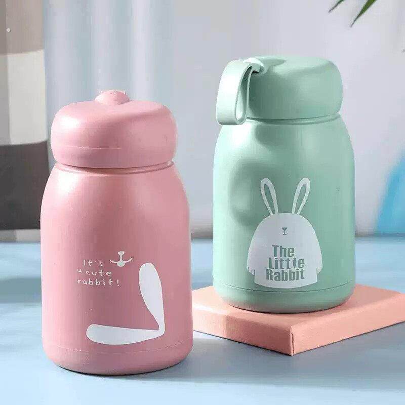 萌兔杯可爱创意玻璃杯家用女生办公室水杯茶杯可携式小巧防摔女士
