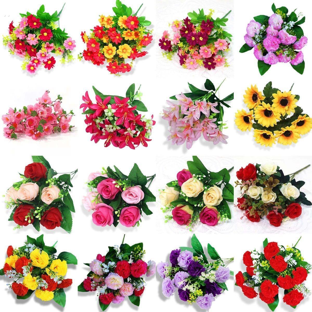 运动会手持花束绢花仿真花客厅演出舞蹈道具体操大合唱学校假花束