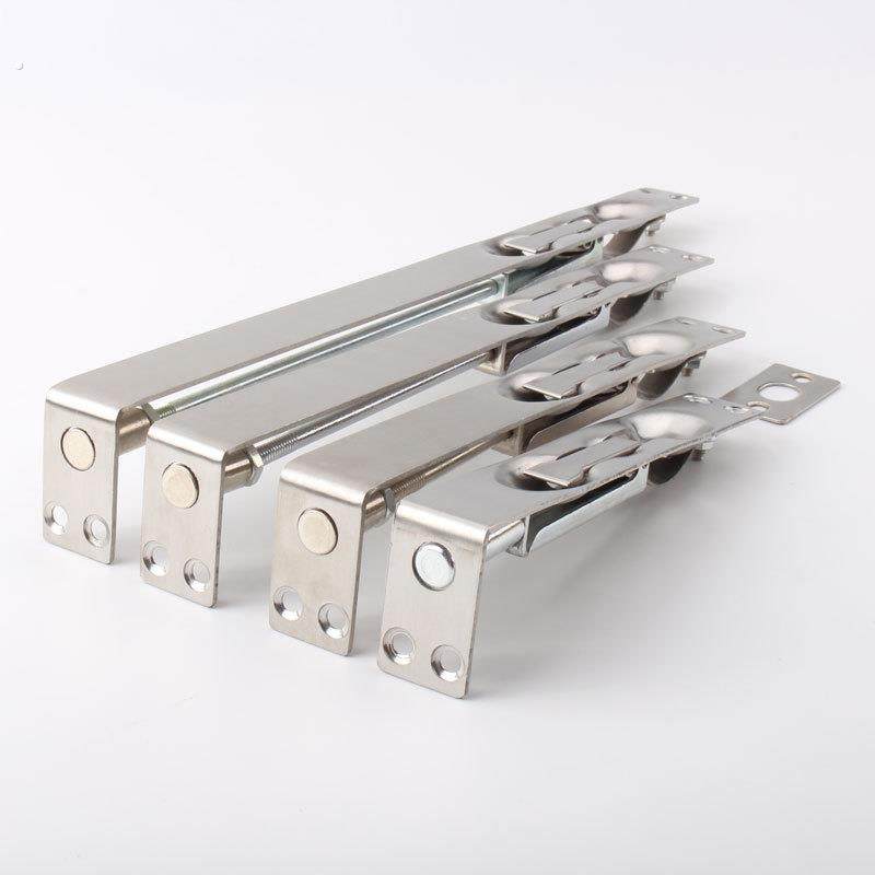 暗插销不锈钢天地 隐藏式防盗对开子母门防火门暗