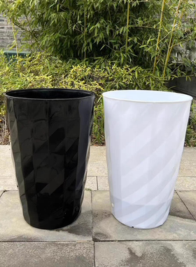 客厅发财树树脂花盆特大号防陶瓷高款加厚塑料大型盆栽种树高档