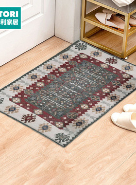 NITORI宜得利家居 家用入户房耐脏地垫色织提花基里姆YX8