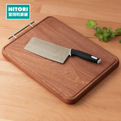 NITORI宜得利家居 T型把手乌檀木砧板 4030