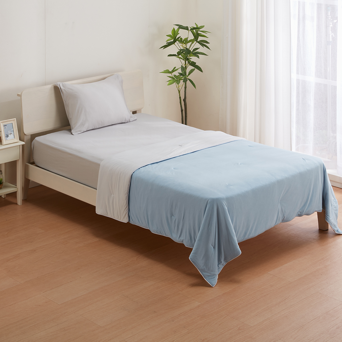 NITORI宜得利家居 凉感云柔薄被 GY 单人