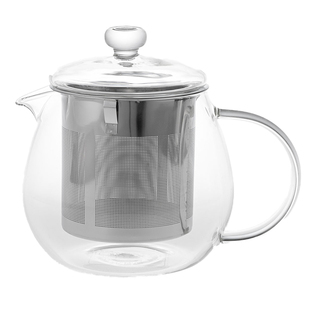 泡茶家用过滤耐热玻璃单柄茶壶 NITORI宜得利家居
