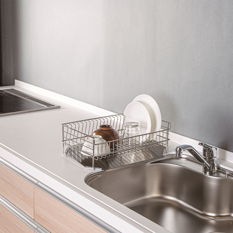 NITORI宜得利家居 家用碗盘置物架碗碟收纳架厨房不锈钢沥水架