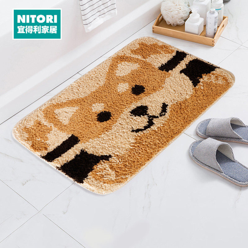 NITORI宜得利家居入户门垫长方形浴室垫 垫子进门垫浴室垫鲸鱼