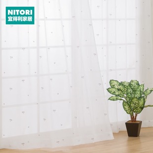 家用简约百搭透光窗纱 NITORI宜得利家居 DH74