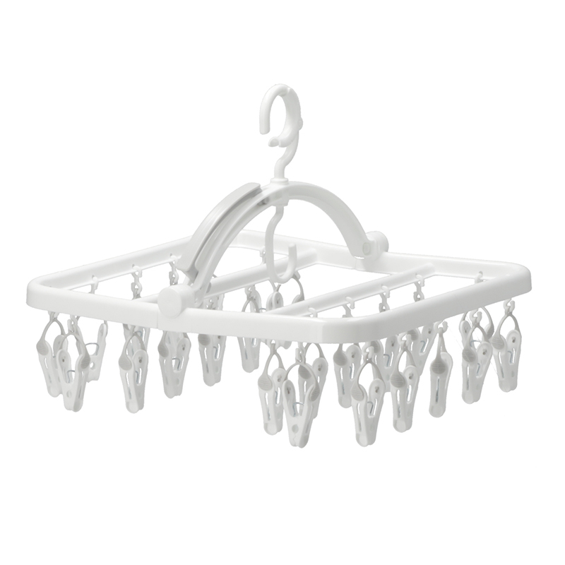 NITORI宜得利家居 晾衣夹塑料多功能家用简易挂取方形衣架SN02