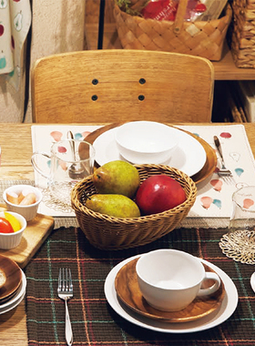 NITORI宜得利家居家用厨房清洗篮子储物篮可水洗椭圆收纳篮M WMD