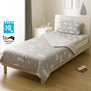 NITORI宜得利家居夏天凉感卧室薄被枕垫床垫冷感S2503 白熊