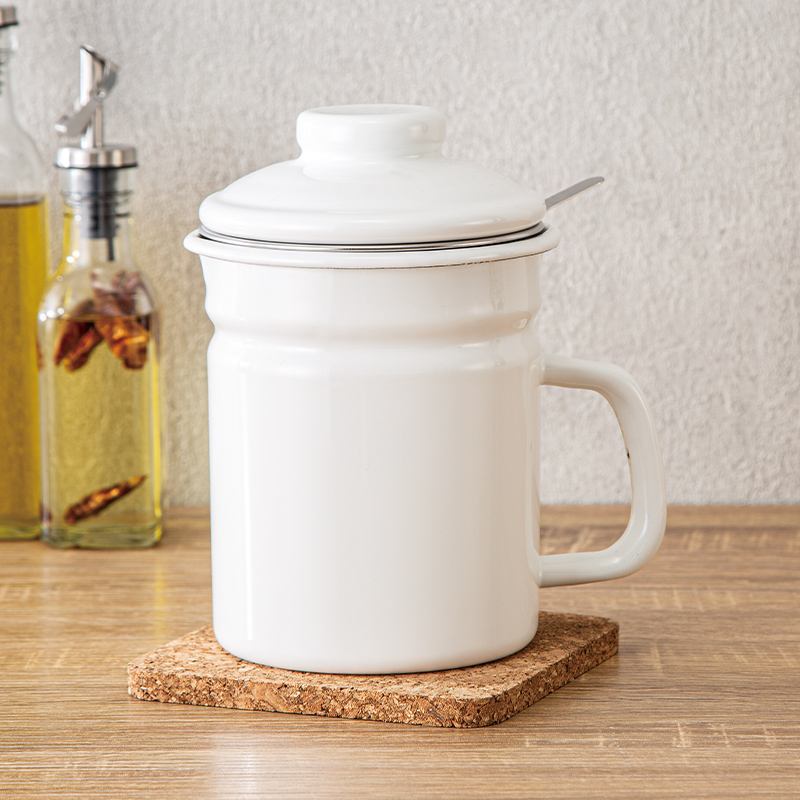 NITORI宜得利家居 厨房分装瓶子油壶香油调料瓶珐琅油壶 KY013