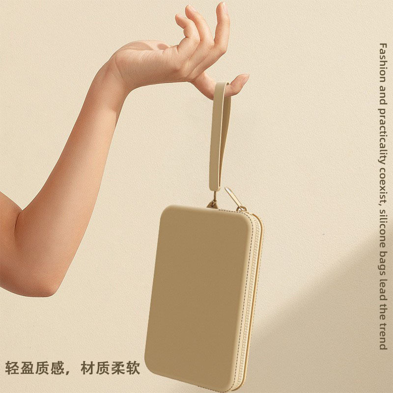 零钱手机大号收纳包门禁卡银行卡收纳袋数据线化妆品多用途