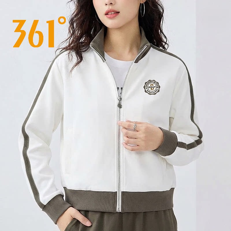 361°开襟卫衣运动长袖女装