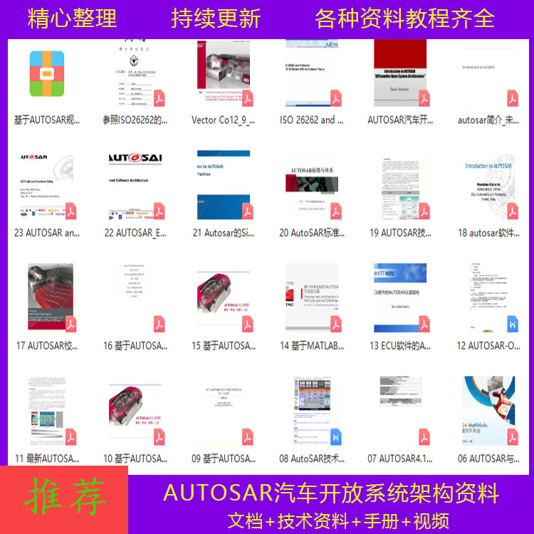 AUTOSAR汽车开放系统架构资料