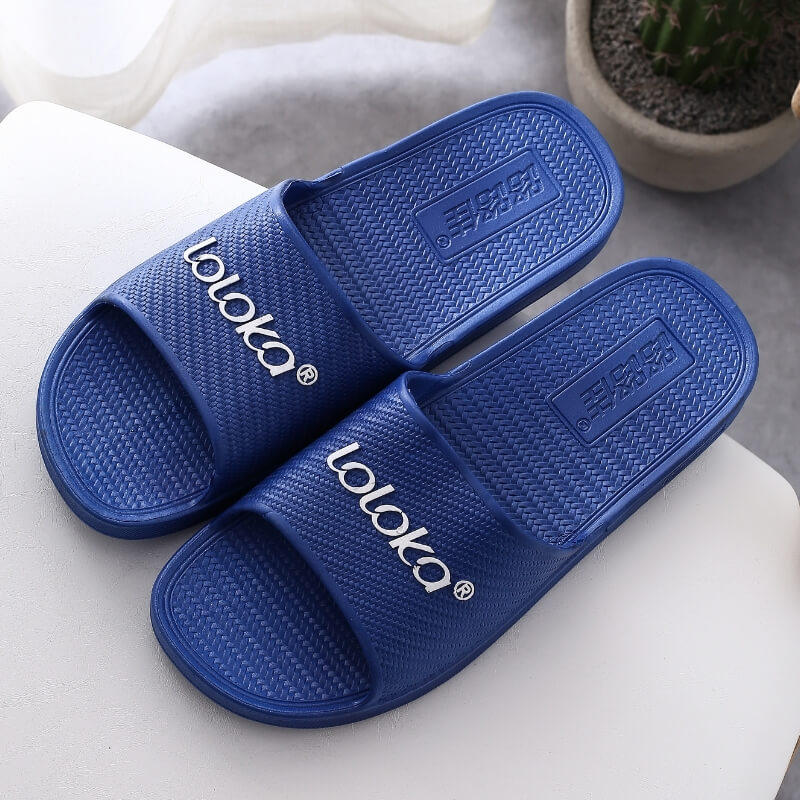 路路佳拖鞋男夏季家居室内家用浴室洗澡防滑软底简约情侣凉拖女