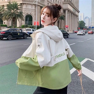工装外套女新款春秋韩版宽松BF百搭学生休闲港风棒球服潮2026