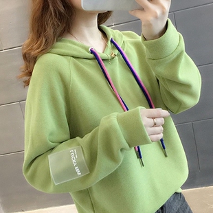 春秋卫衣女新款潮衣服上衣女学生韩版宽松长袖女士外套洋2026