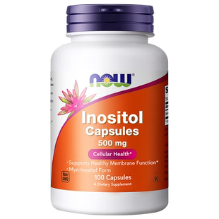NOW 美国myo肌醇胶囊b8有益女性高含量500mg100粒