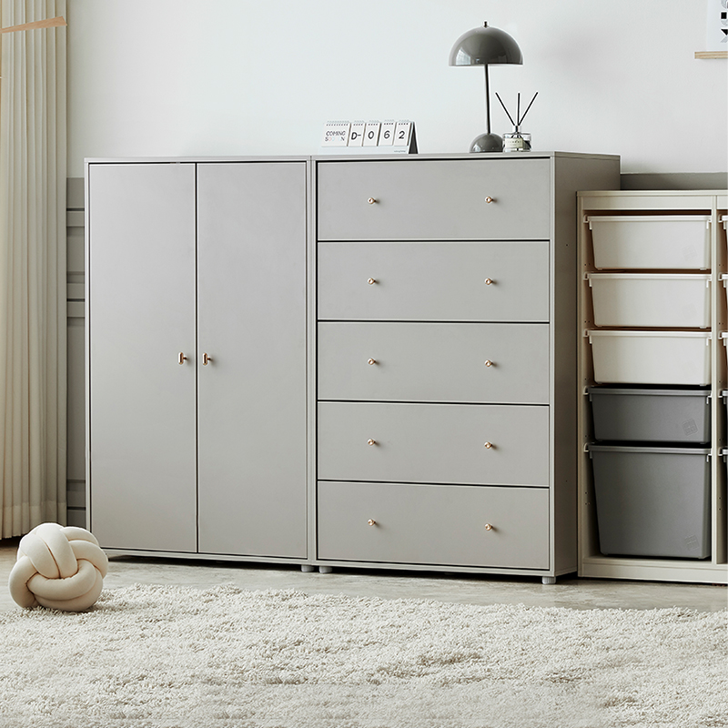 儿童衣柜汉森自由组合缓冲导轨