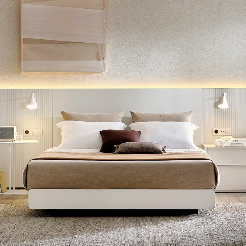 汉森奶油风智能床奶油风智能床