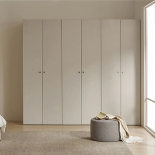 hanssem汉森实木组合衣柜现代简约卧室家用卧室储物柜轻奢衣帽间