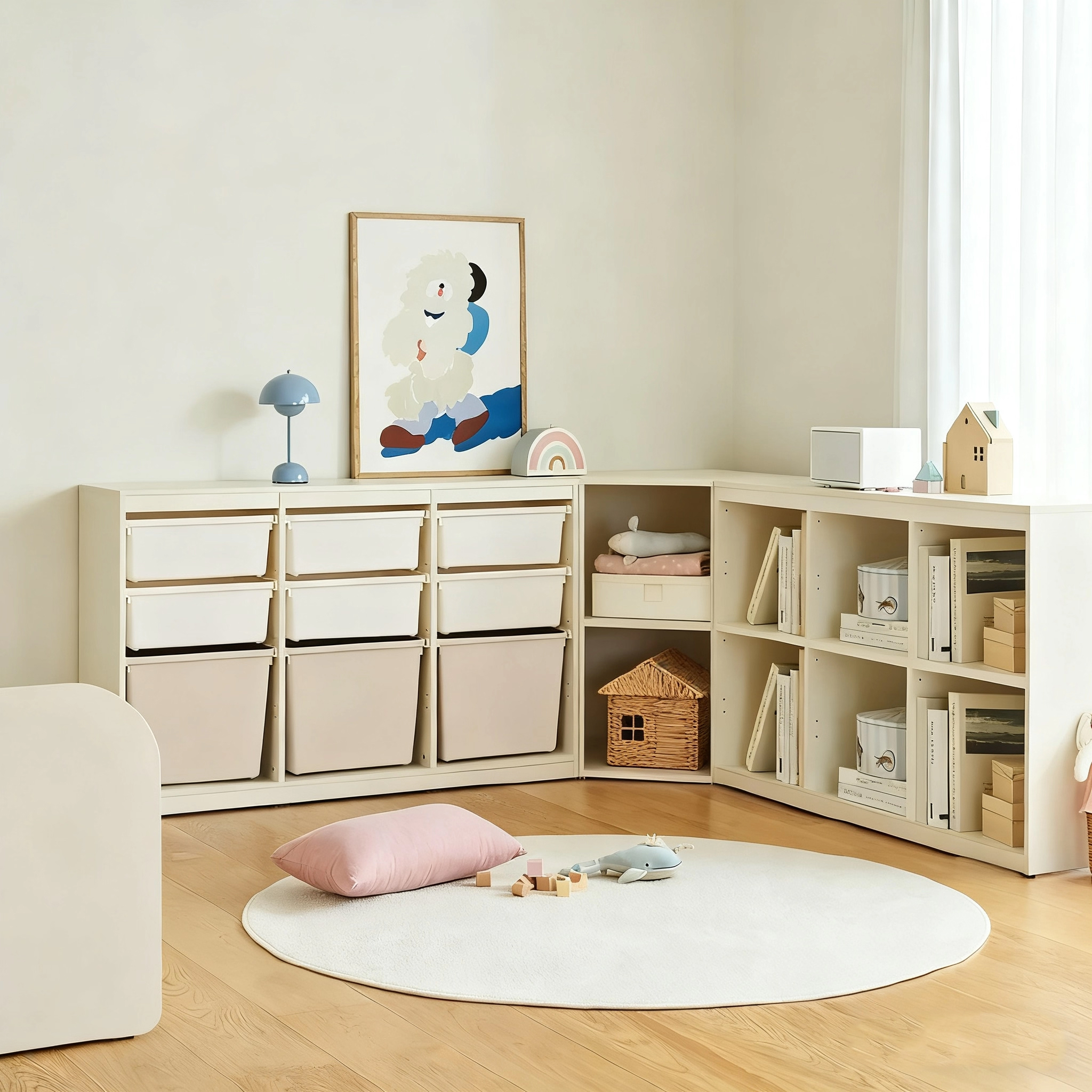 汉森儿童收纳柜玩具储物柜抽屉式