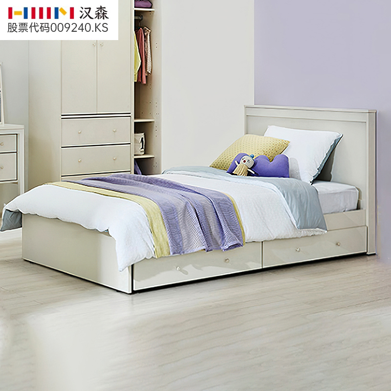 抽屉储物儿童床汉森双人现代简约