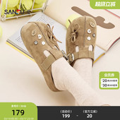 女鞋 三福女凉拖鞋 饰松弛感勃肯鞋 玩趣菁英扣件装 852654 春季