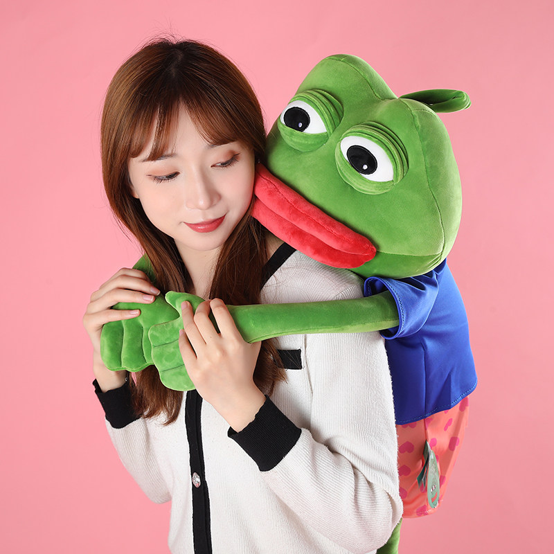 悲伤蛙孤寡青蛙公仔搞怪毛绒玩具玩偶布娃娃男女睡觉抱枕生日礼物