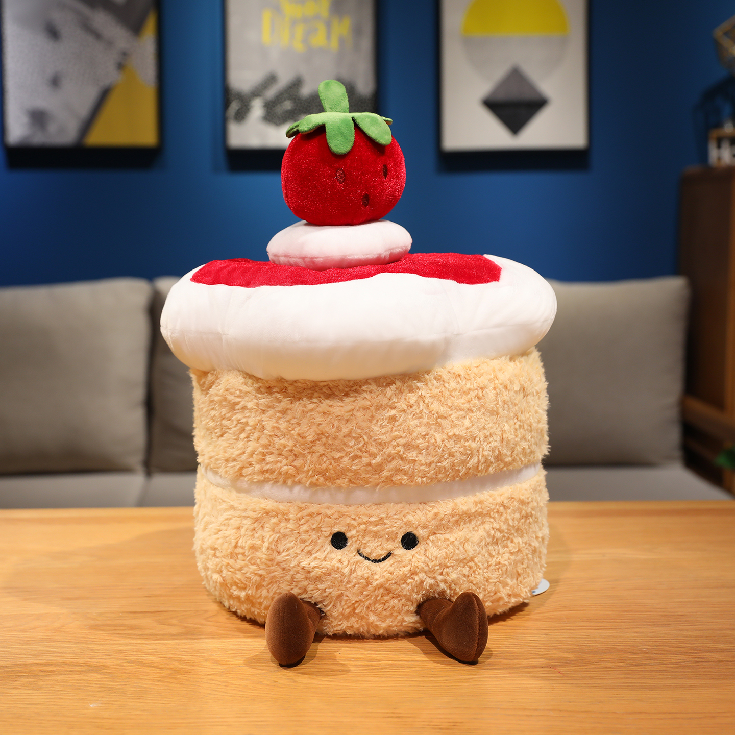 【中大号】可爱草莓丝绒生日蛋糕