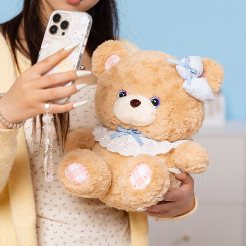 【精品】可爱泡芙小熊公仔