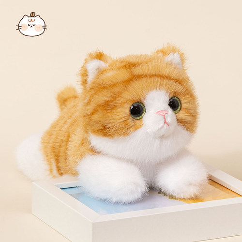 【桌伴搭子】高档仿真绒猫咪玩偶