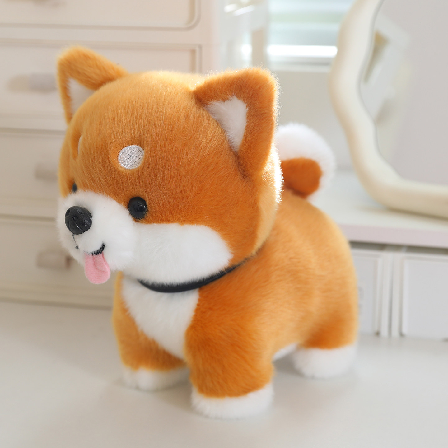 正版柴犬小狗公仔毛绒玩具吉娃娃搞怪玩偶睡觉布娃娃抱枕生日礼物