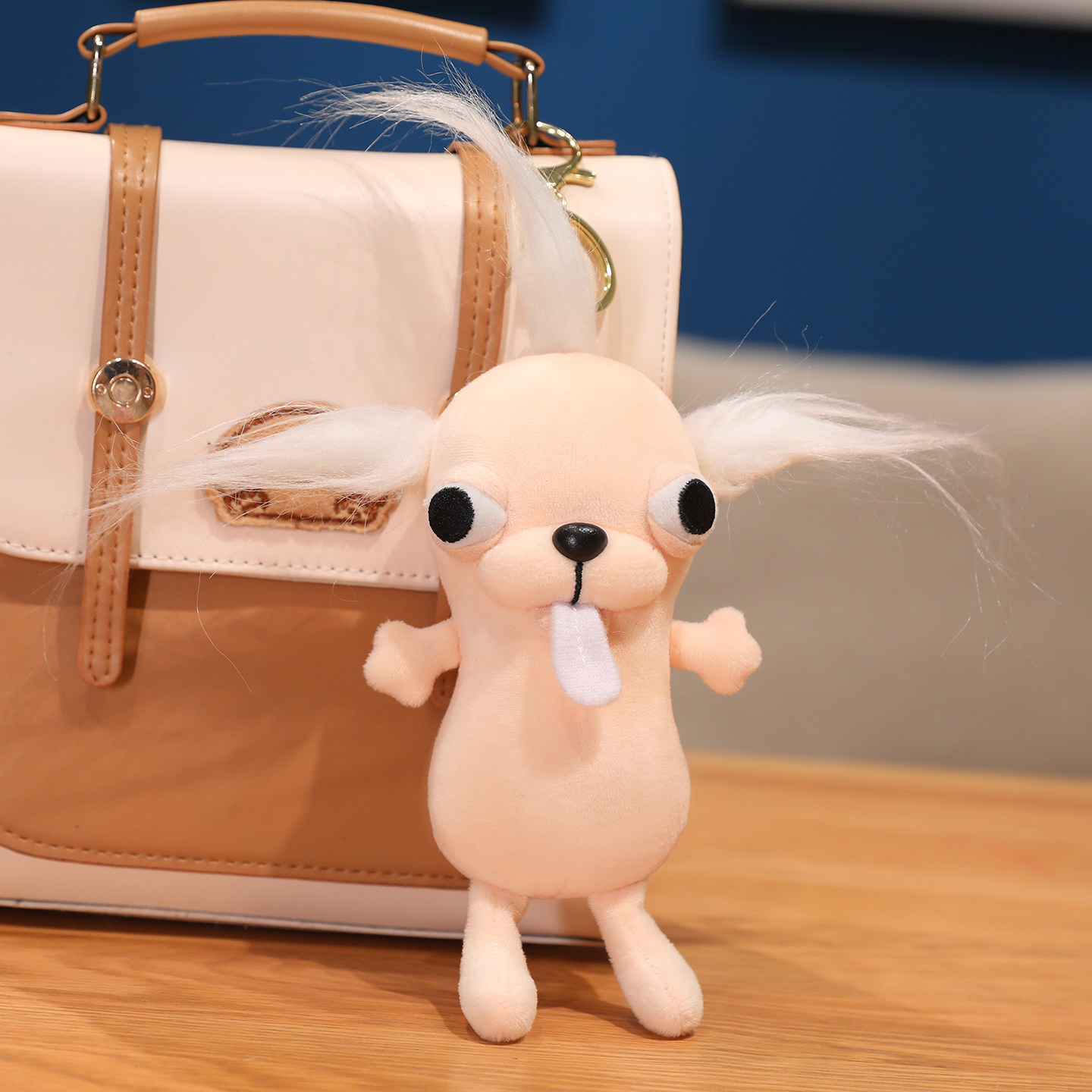 Chihuahua吉娃娃玩偶包挂件小狗公仔钥匙扣毛绒玩具生日搞怪礼物