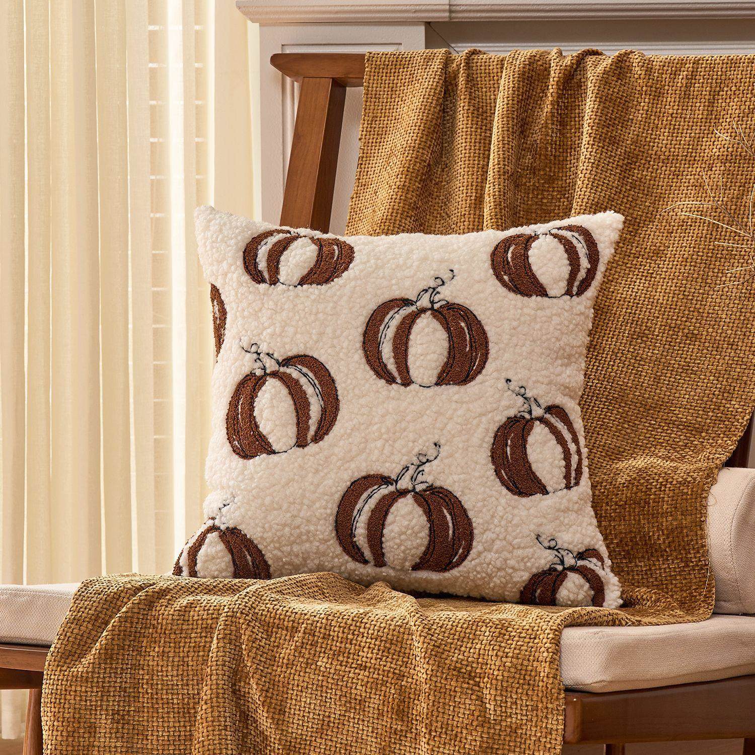 圣诞节南瓜客厅沙发抱枕