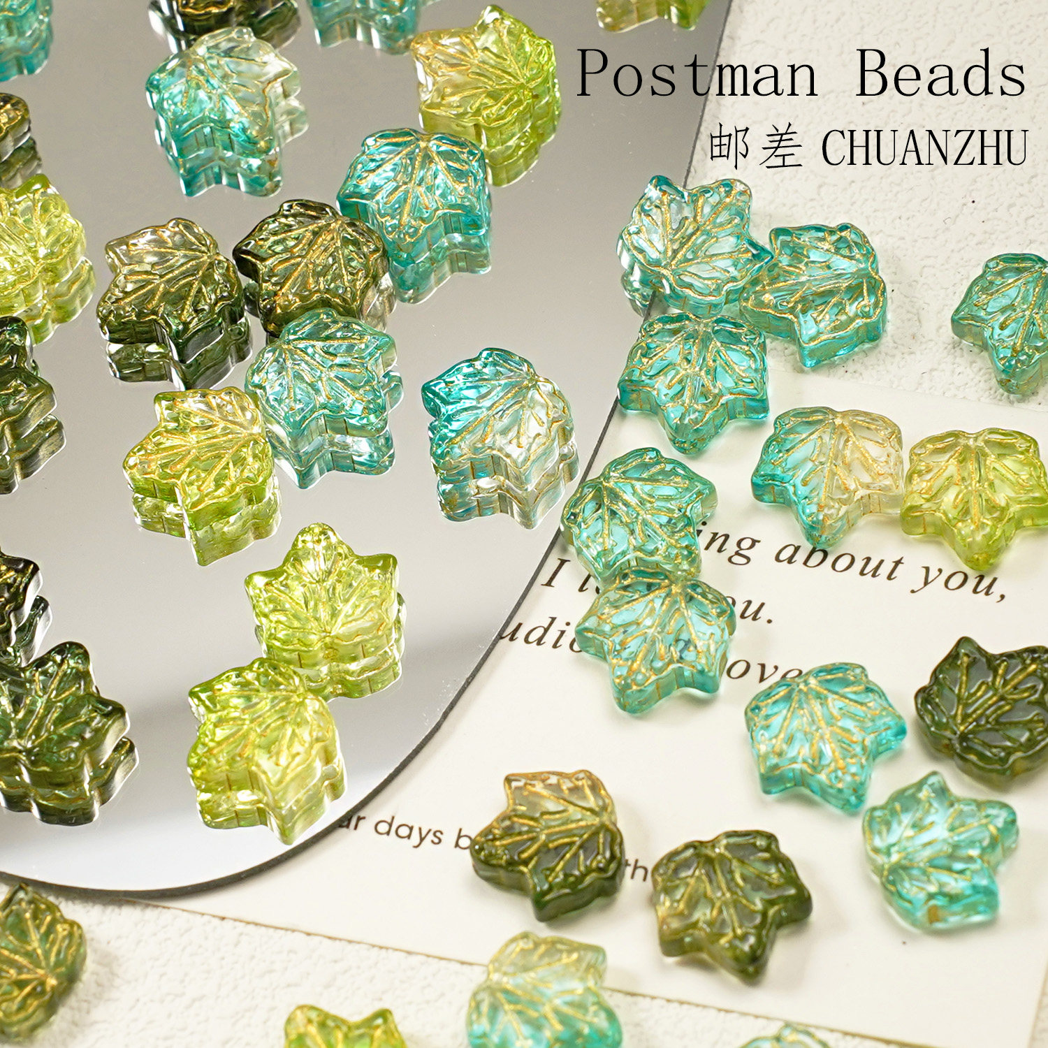 布拉格捷克琉璃描金枫叶配件手工串珠项链手链耳环DIY配件材料,饰品/流行首饰/时尚饰品新,其他DIY饰品配件,淘宝优惠券,粉丝福利购,淘宝优惠卷