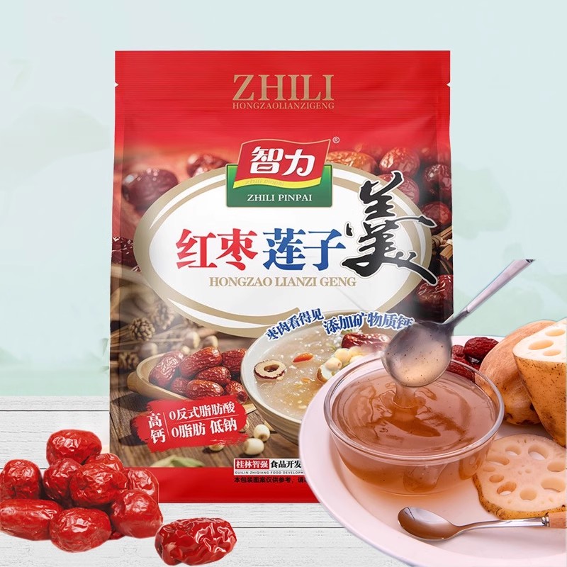 智力红枣莲子羹616g独立袋装加钙
