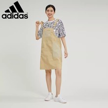 女背带裙宽松休闲透气中长款 连衣裙HS6832 Adidas阿迪达斯裙子夏季