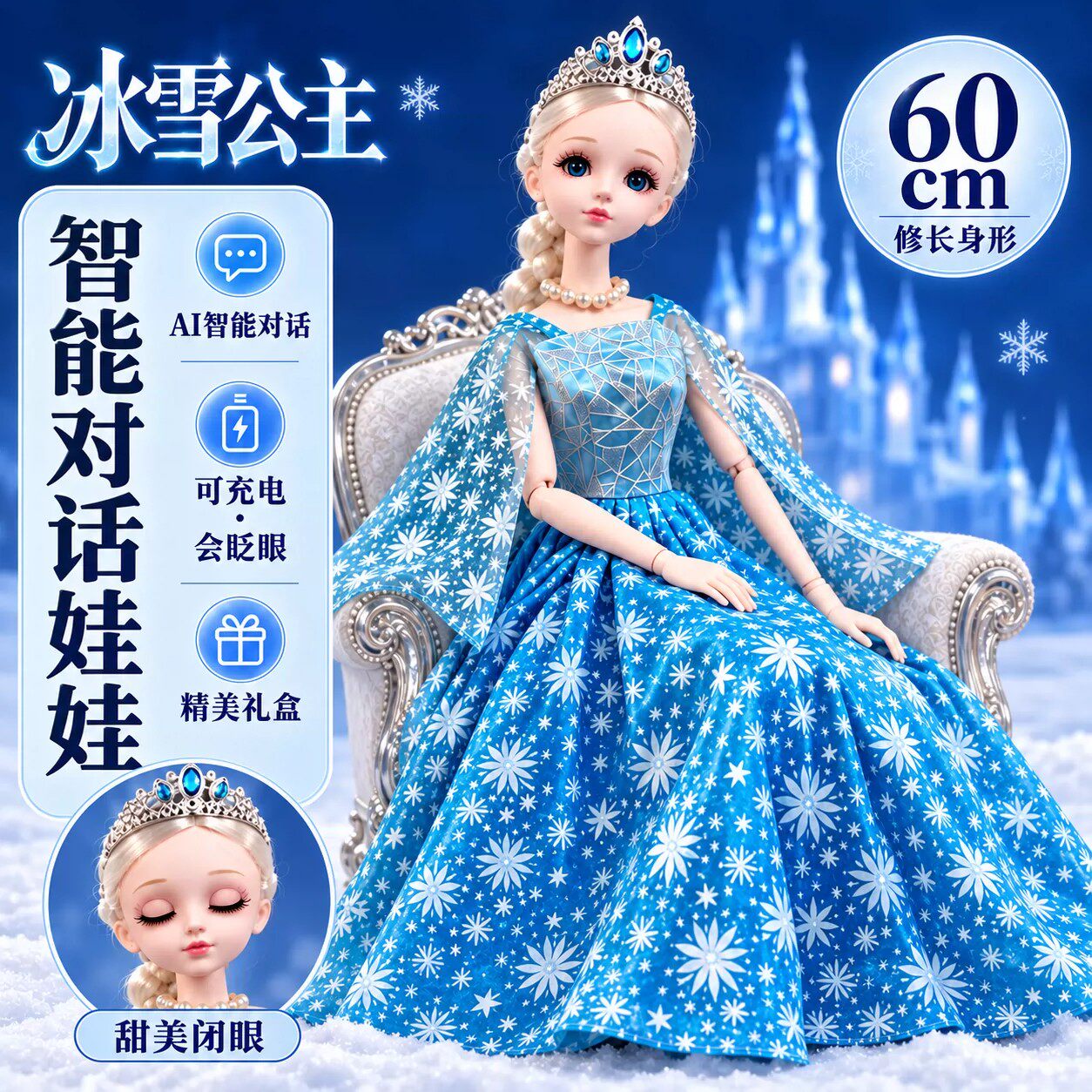 2026新款艾爱莎公主换装芭娃娃
